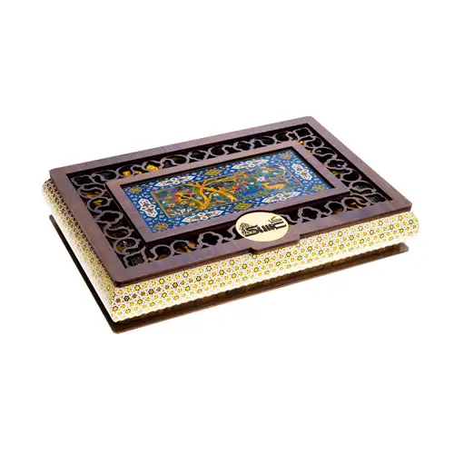 گز کادویی طرح خاتم اصفهان (40٪ پسته)